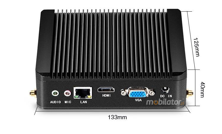 MiniPC yBOX-X30 Rapid Small Computer with small dimensions 133mm x 125mm x 40mm